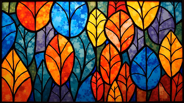 Colorful Leaves Illustration