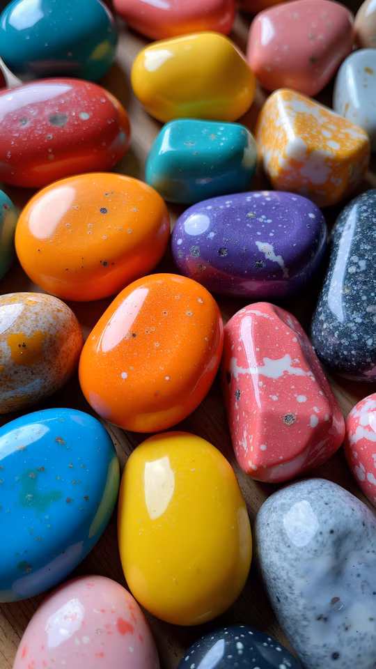 Colorful Painted Rocks
