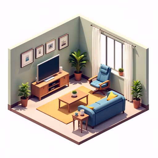 Cozy Living Room Illustration