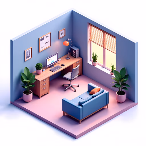 Cozy Workspace Illustration