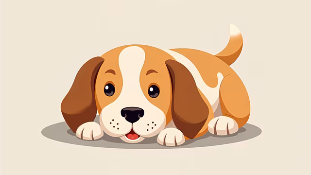 Cute Cartoon Puppy