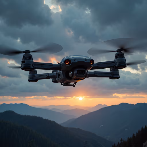 Drone Over Sunset