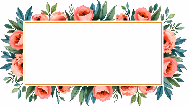 Floral Frame Illustration