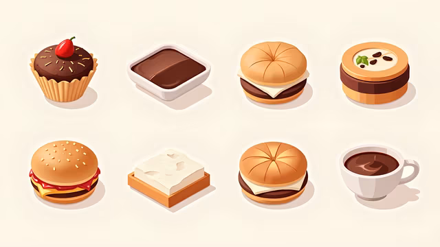 Food Icons Illustration