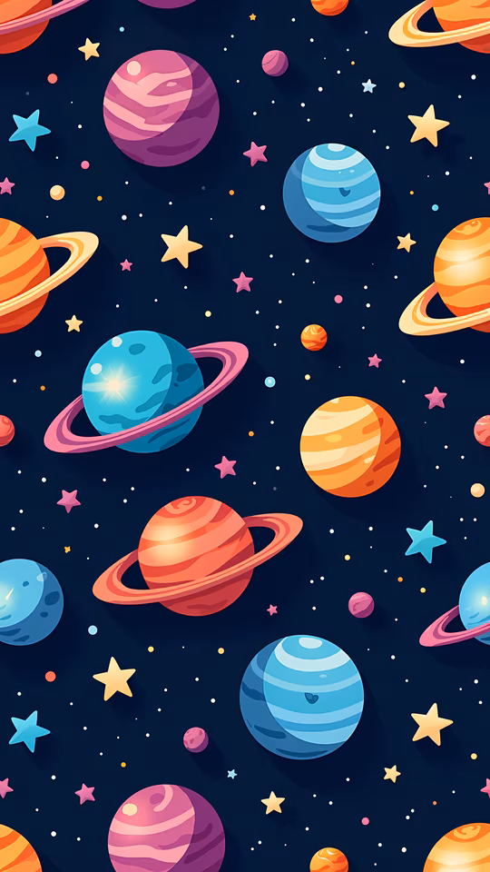 Galactic Planets Illustration