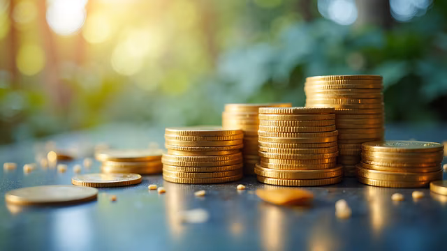 Golden Coin Stacks