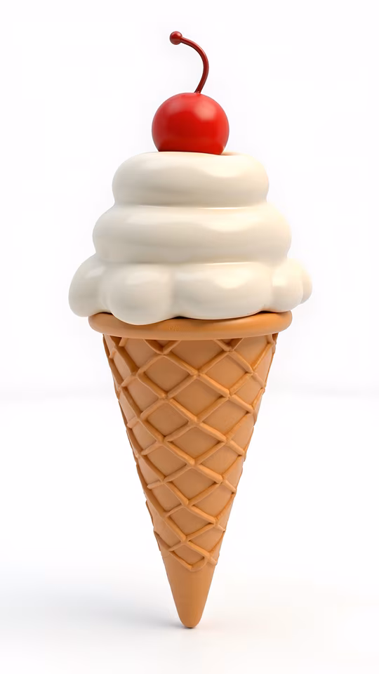 Ice Cream Cone Illustration