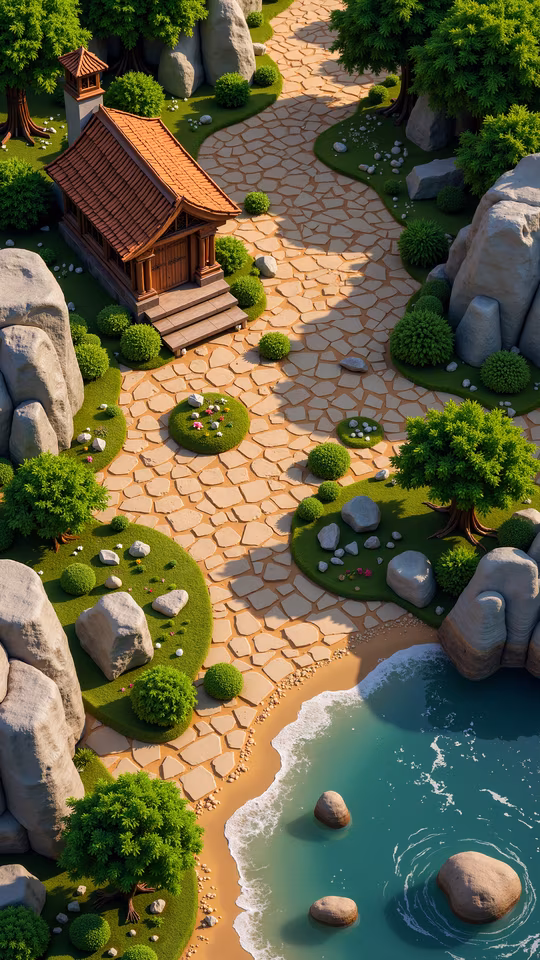 Isometric Beachside Retreat