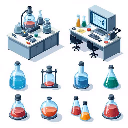 Laboratory Equipment Illustration