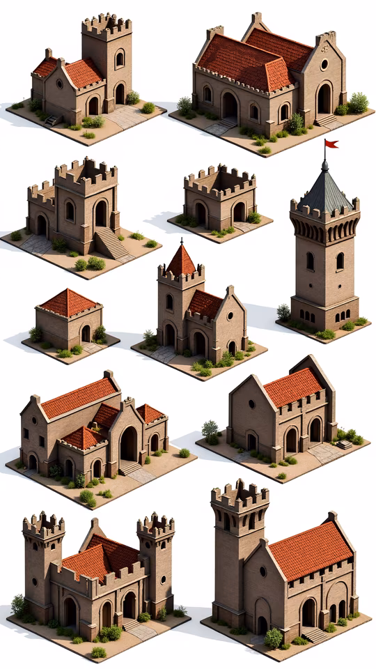Medieval Castle Illustrations