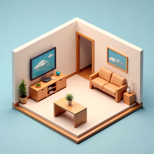 Minimalist Living Room Illustration