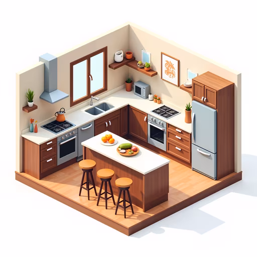 Modern Kitchen Illustration