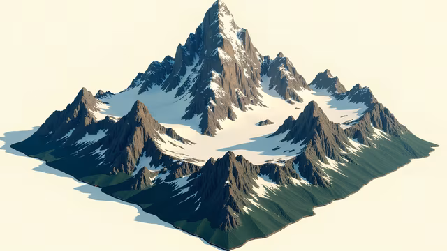 Mountain Landscape Illustration