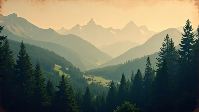 Mountain Valley Landscape