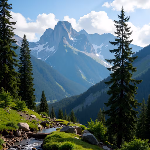 Mountain Valley Landscape