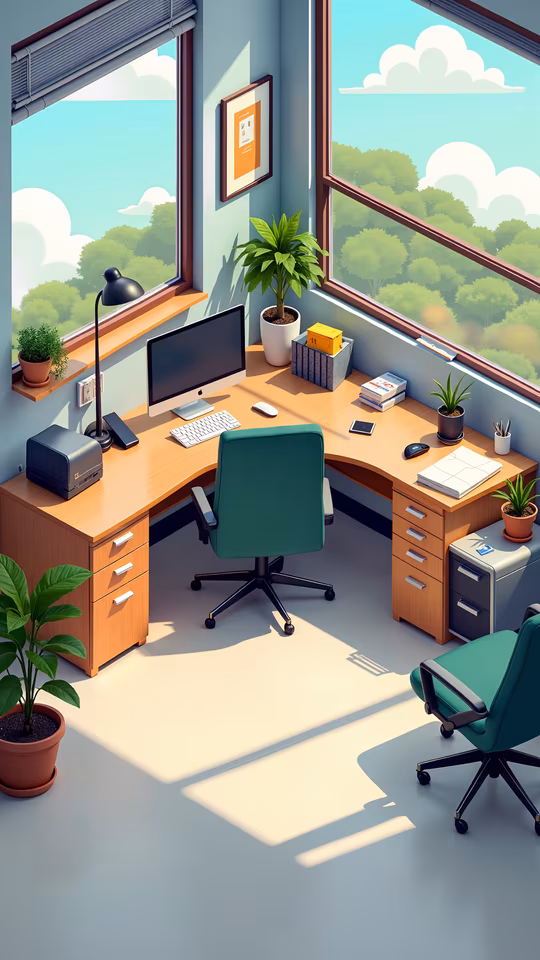 Office Space Illustration