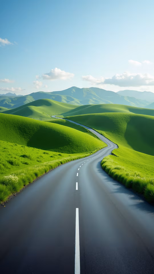 Road Through Green Hills