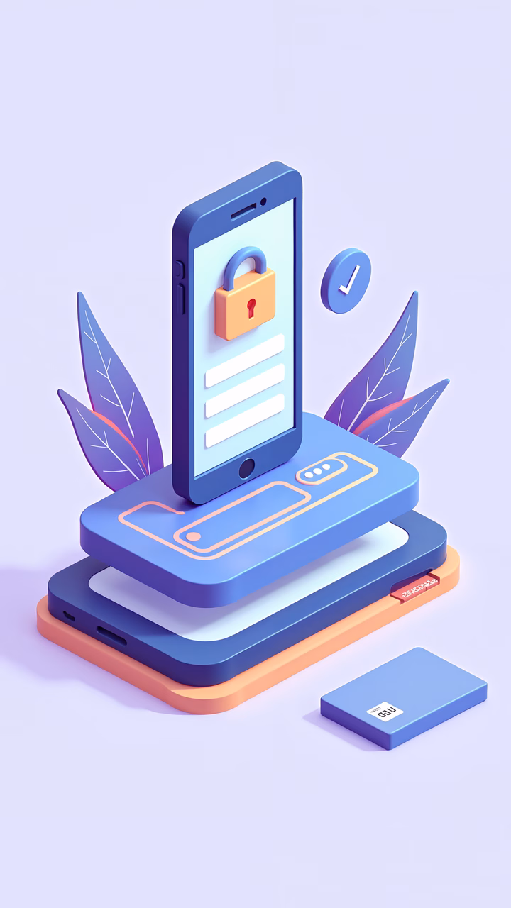 Illustrative depiction of secure data storage solutions.