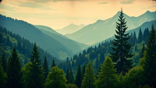 Serene Mountain Valley