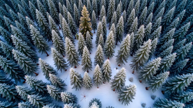 Snow-Covered Forest