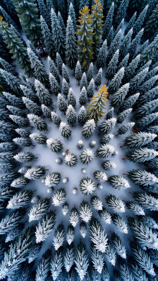 Snowy Forest Illustration