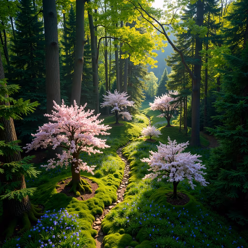Spring Forest Illustration