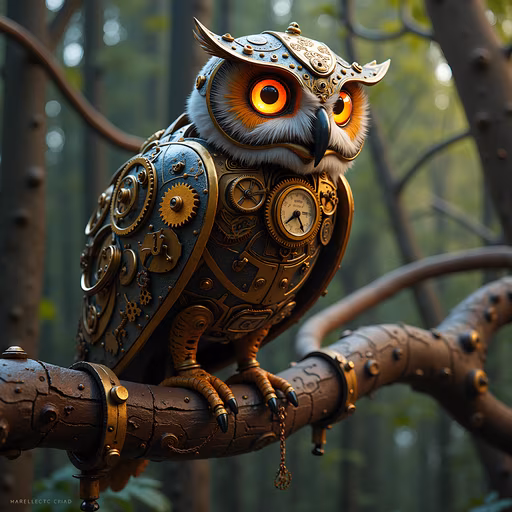 Steampunk Owl