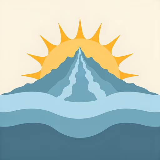 Sunrise Over Mountains