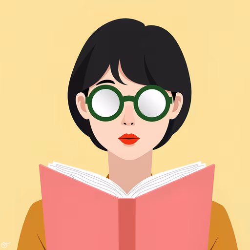 Woman Reading Illustration