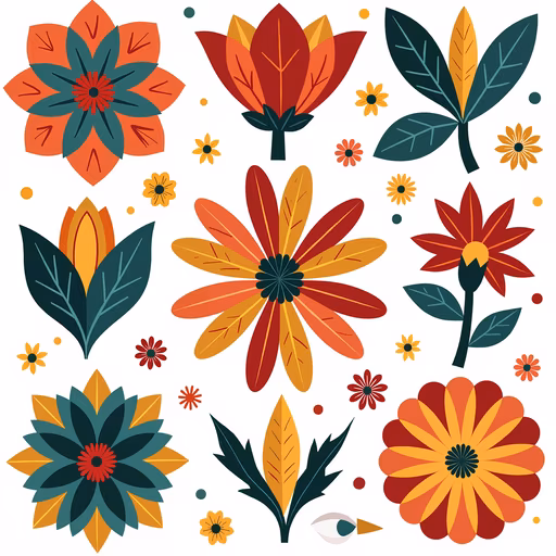 Autumn Floral Illustration