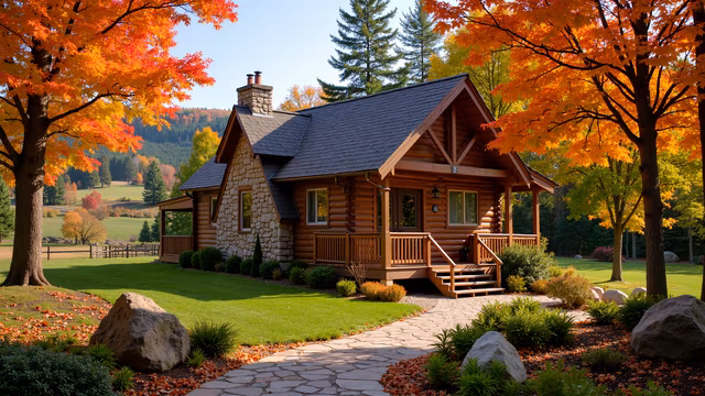 Autumn Log Cabin