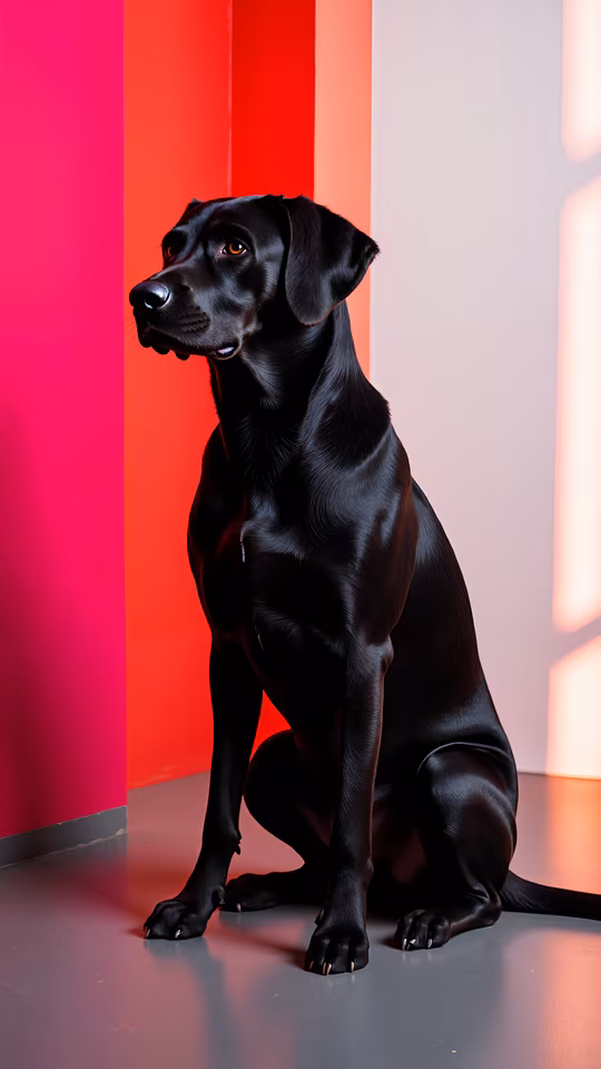 Black Labrador Portrait