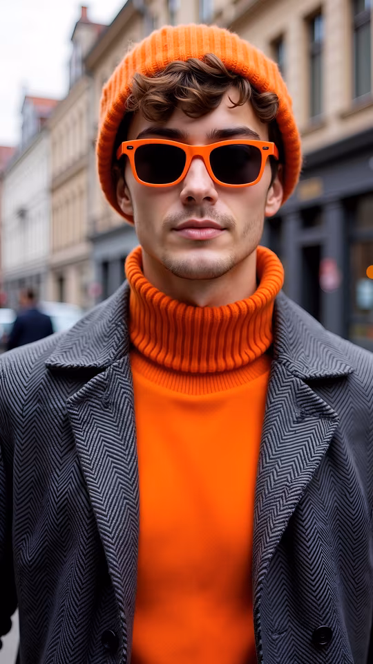 Bright Orange Street Style