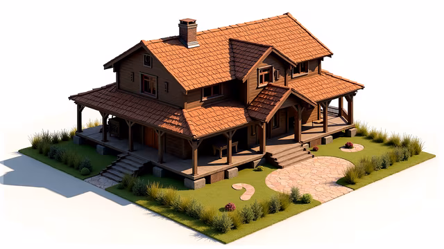 Cabin Retreat Illustration