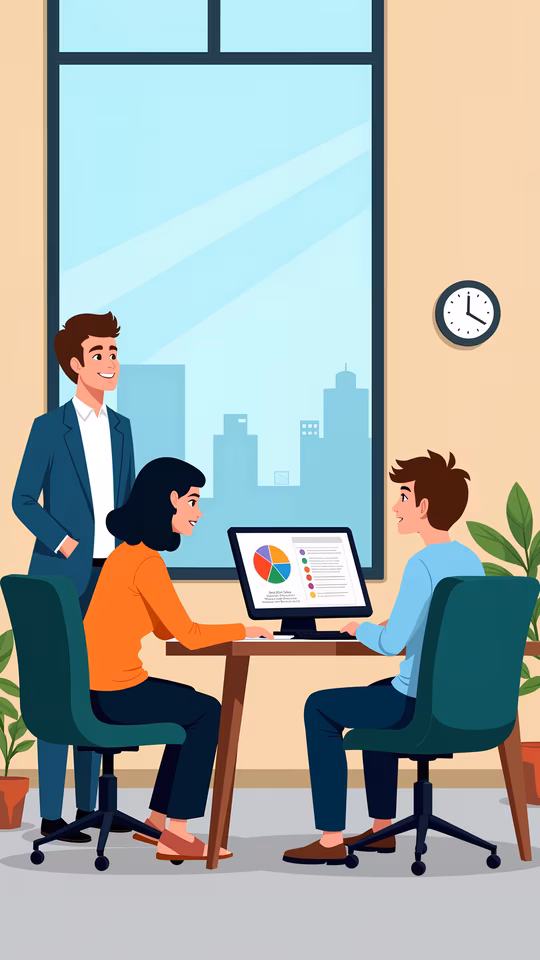 Collaborative Meeting Illustration