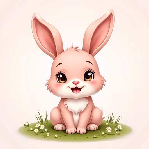 Cute Bunny Illustration