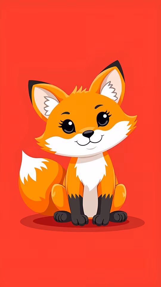 Cute Cartoon Fox