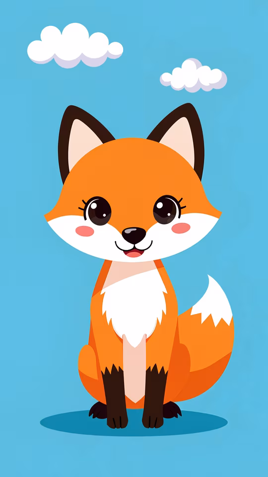 Cute Cartoon Fox