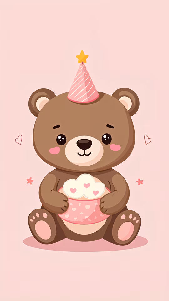 Cute Teddy Bear Party Hat