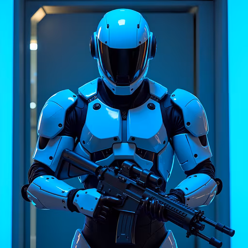 Cyborg Soldier Illustration