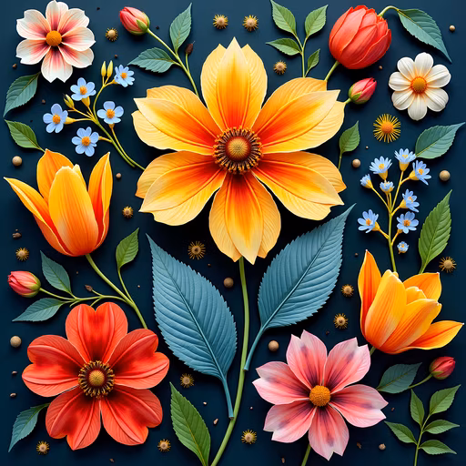 Floral Fantasy Illustration