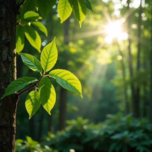 Forest Light Illustration