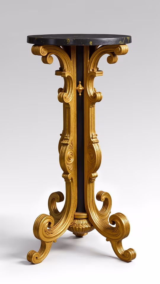 Gilded Pedestal Table
