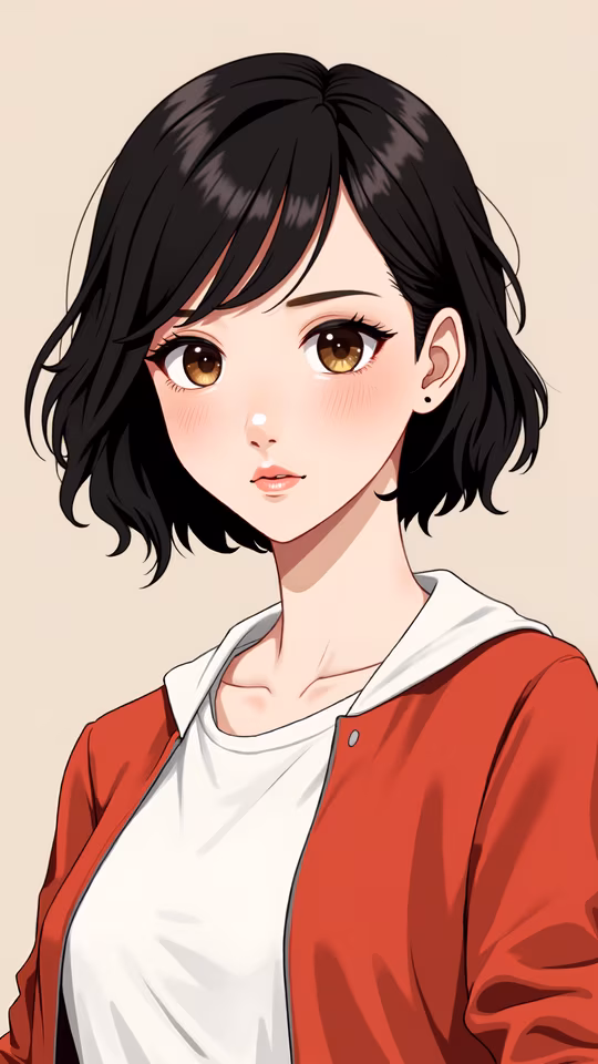 Girl in Red Hoodie
