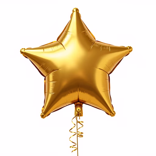 Golden Star Balloon