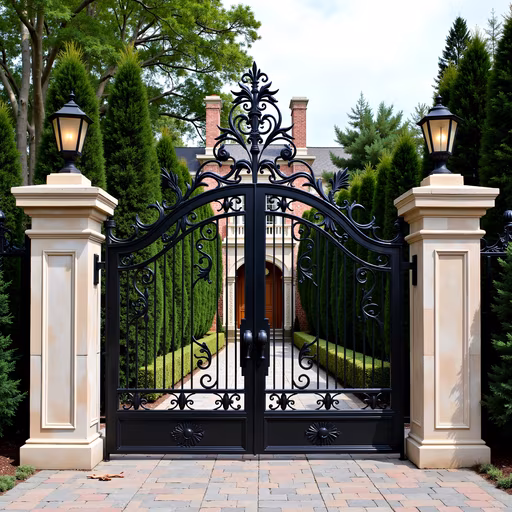 Grand Wrought Iron Gate