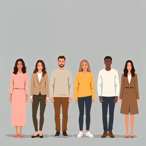Group Portrait Illustration