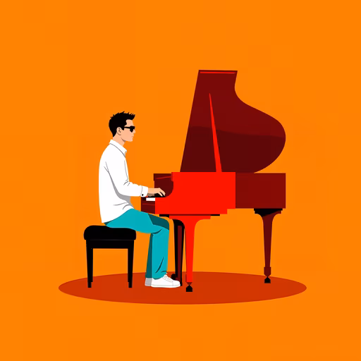 Man Playing Piano