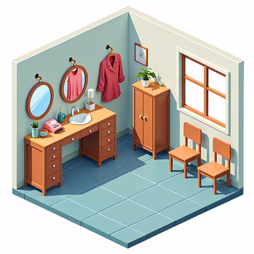 Minimalist Bathroom Illustration