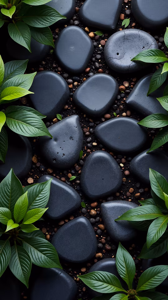 Natural Stones and Greenery